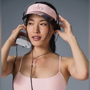 ALO SUN VISOR BALLET PINK NWT